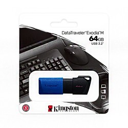 KINGSTON PENDRIVE DE DTX 64GB USB 3.2 DATATRAVELER EXODIA KINGSTON PENDRIVE DE DTX 64GB USB 3.2 DATATRAVELER EXODIA